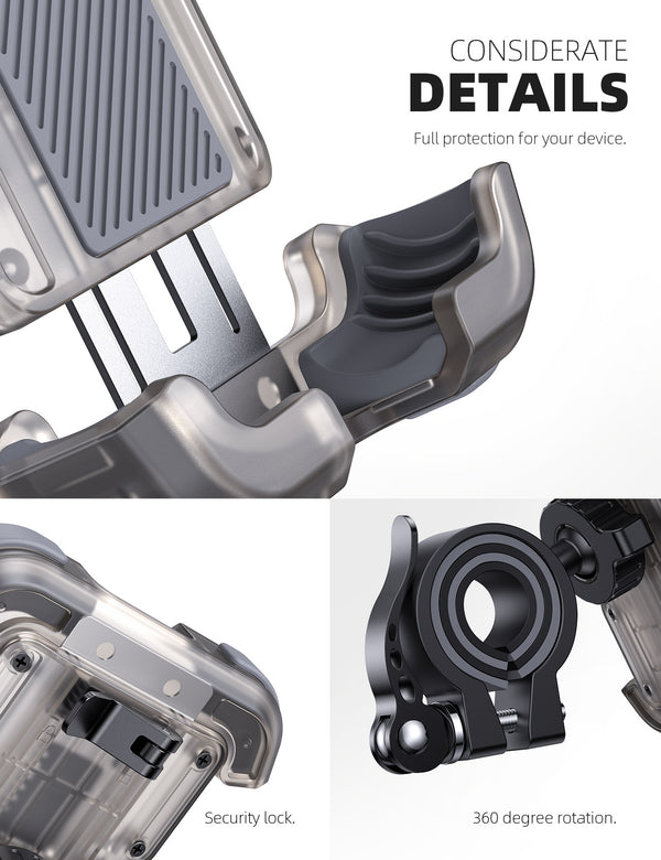 Lamicall Phone Holder for Handlebar with Reinforced Arm