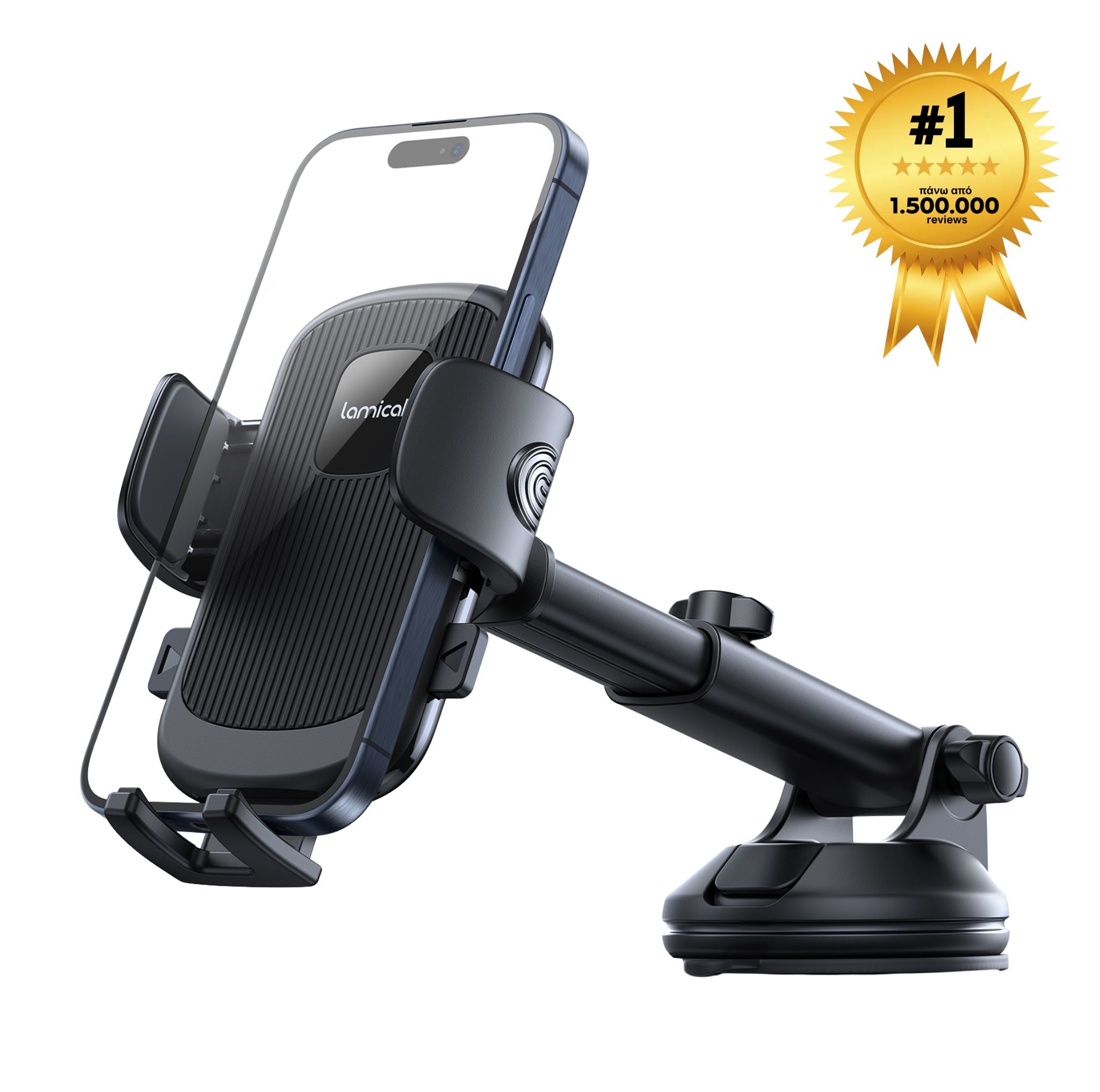 Lamicall STCD05 Car Phone Holder (Turret Holder) 360° with Strong Suction Cup