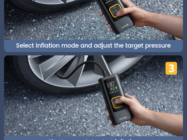 Lamicall VHEP02 Portable Electric Tyre Inflator