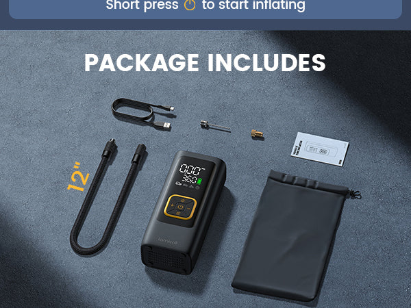 Lamicall VHEP02 Portable Electric Tyre Inflator