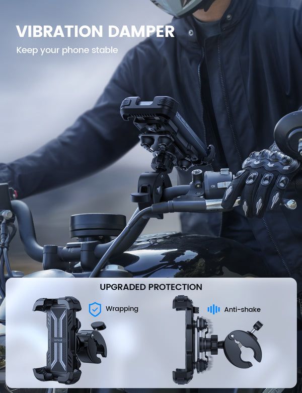 Lamicall Shock Absorbing Phone Holder for Handlebar 