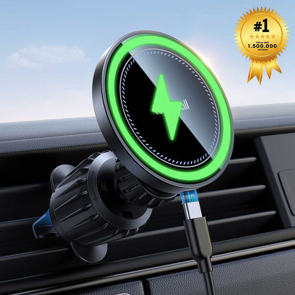 Lamicall STCV09 Μαγνητική Βάση Αυτοκινήτου (Magsafe) με Ασύρματη φόρτιση