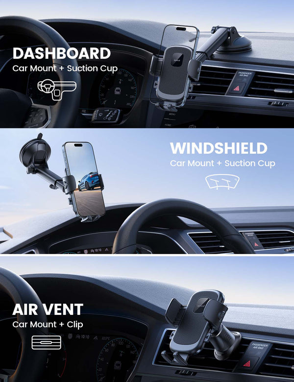 Lamicall STCD07 3-1 Βάση Κινητού για Αυτοκίνητο