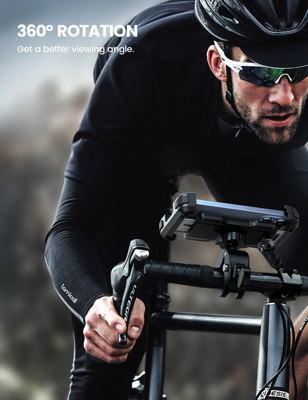 Phone Holder for Handlebar with Quick Release
