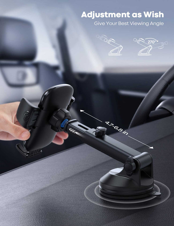 Lamicall STCD05 Car Phone Holder (Turret Holder) 360° with Strong Suction Cup