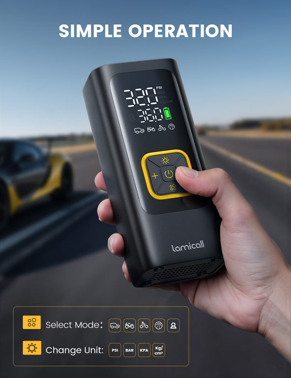 Lamicall VHEP02 Portable Electric Tyre Inflator