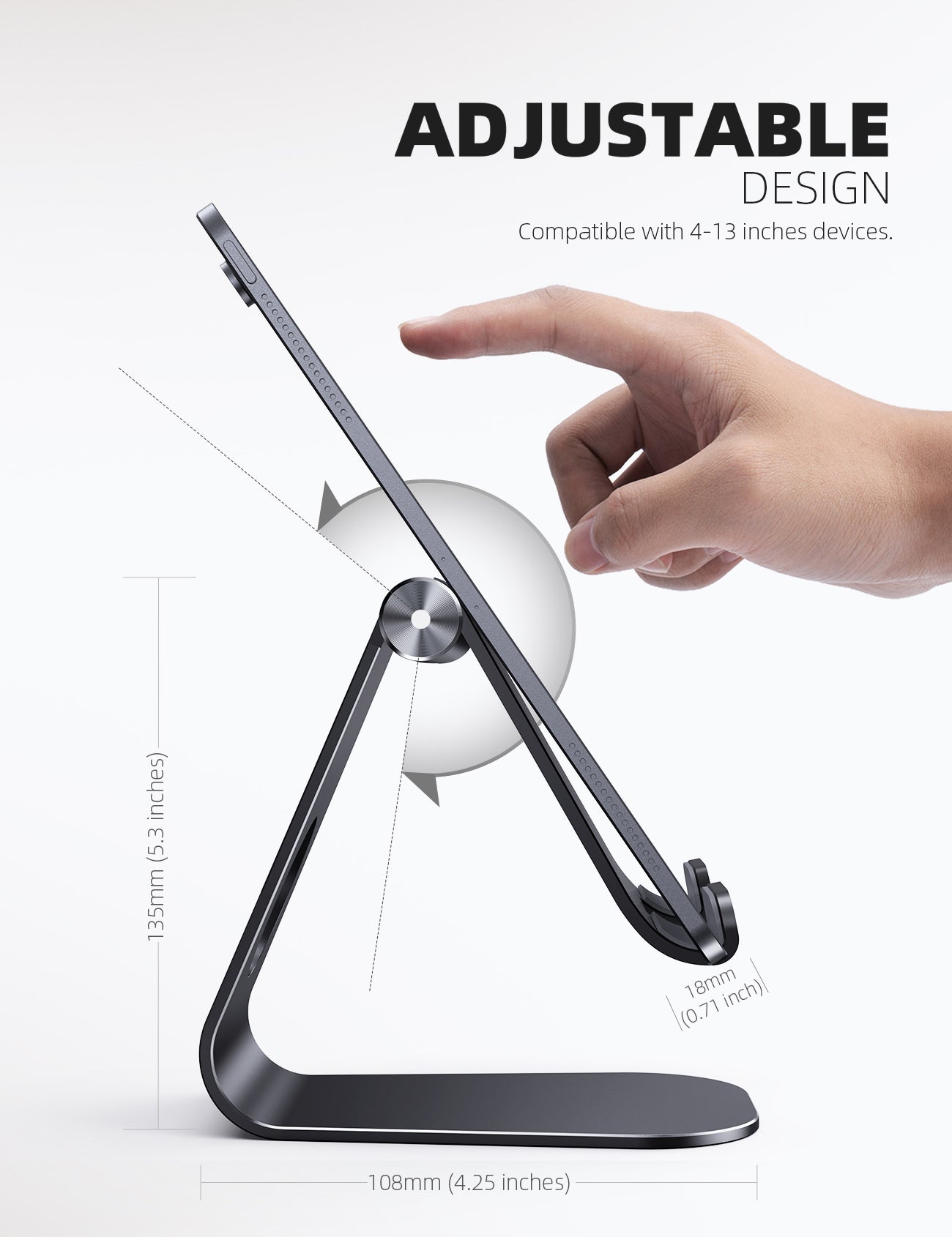 Lamicall S1X Επιτραπέζια Βάση Στήριξης Tablet με Ρύθμιση Πολλαπλών Γωνιών