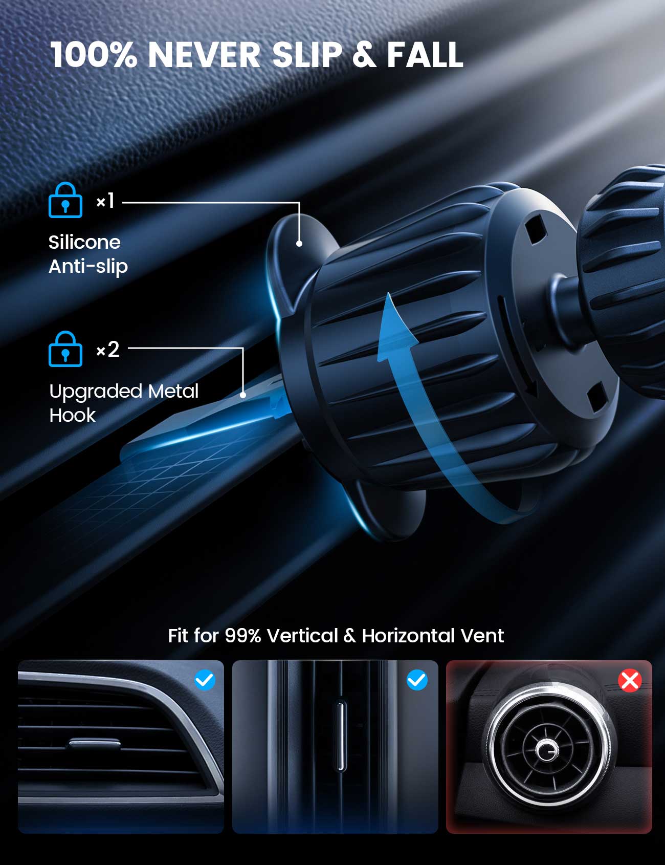 Lamicall STCV09 Μαγνητική Βάση Αυτοκινήτου (Magsafe) με Ασύρματη φόρτιση