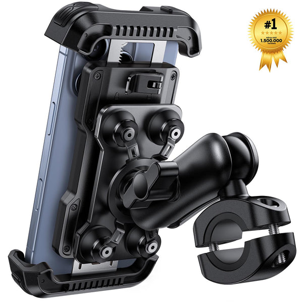 Lamicall Αντικραδασμική Βάση Κινητού για Τιμόνι με Μεταλλικό Βραχίονα Προέκτασης