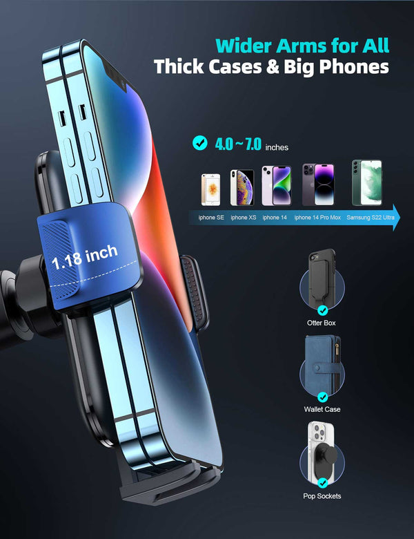 Lamicall STCV01 Βάση Κινητού για Αυτοκίνητο κατάλληλη για ογκώδεις θήκες